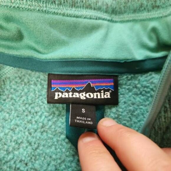 Patagonia Better Sweater 1/4 Zip Jacket Bend Blue Teal Sz S - Picture 3 of 5